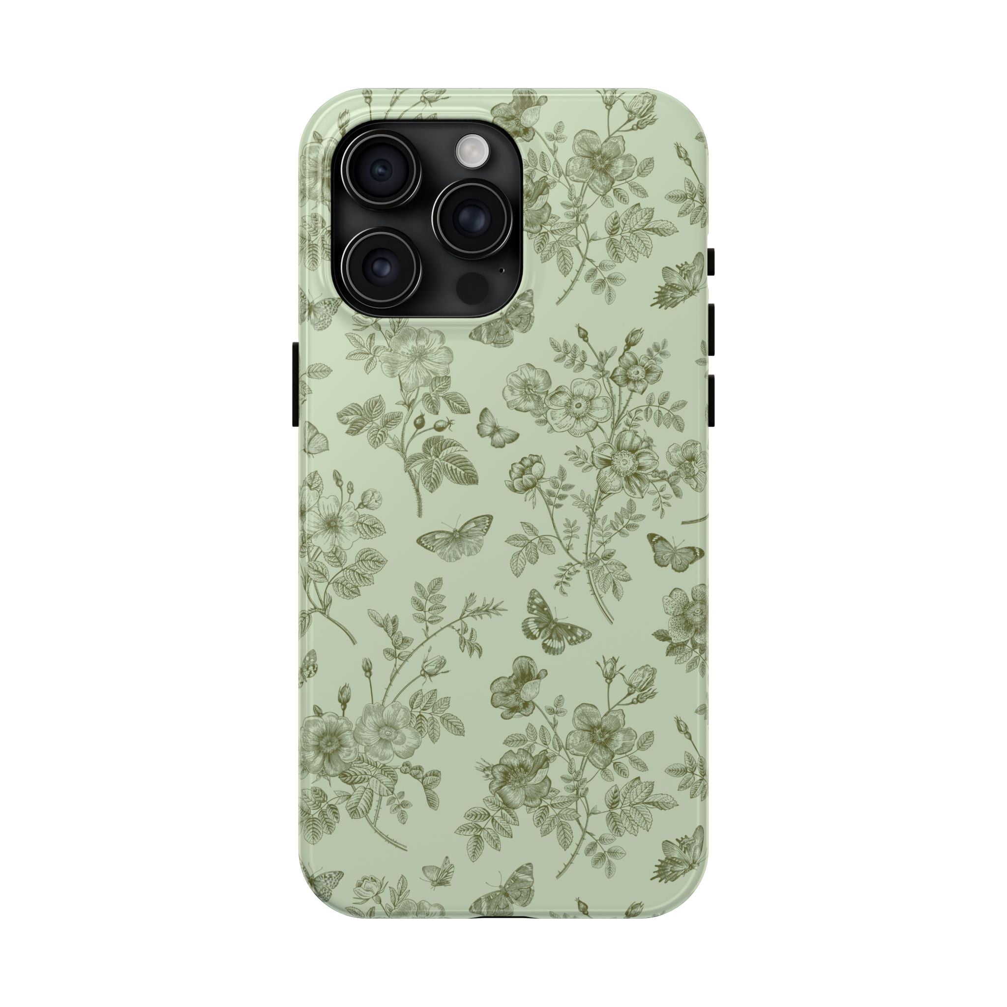 Sage Garden Green Floral iPhone Case