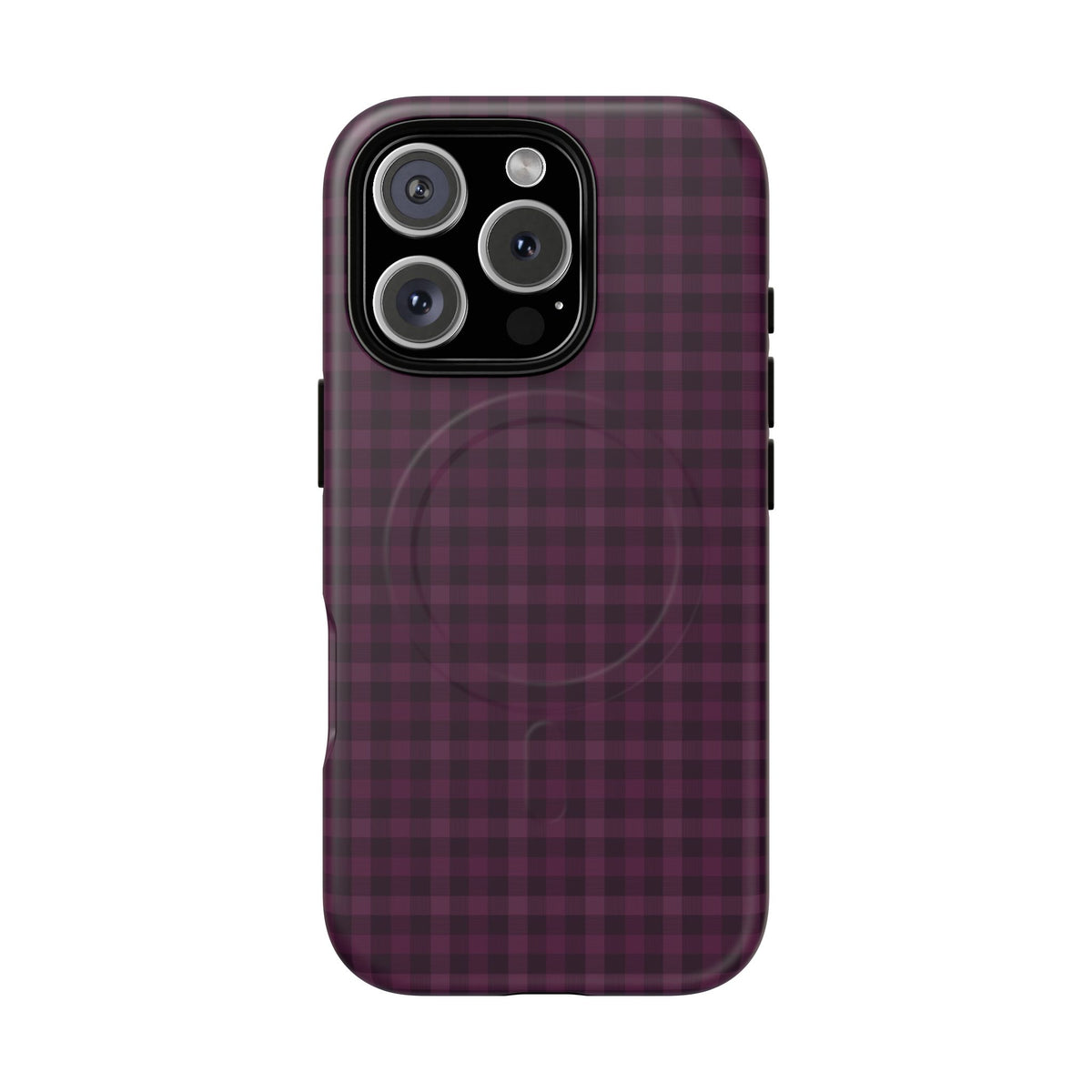 Plum Crush | Purple Plaid MagSafe Case