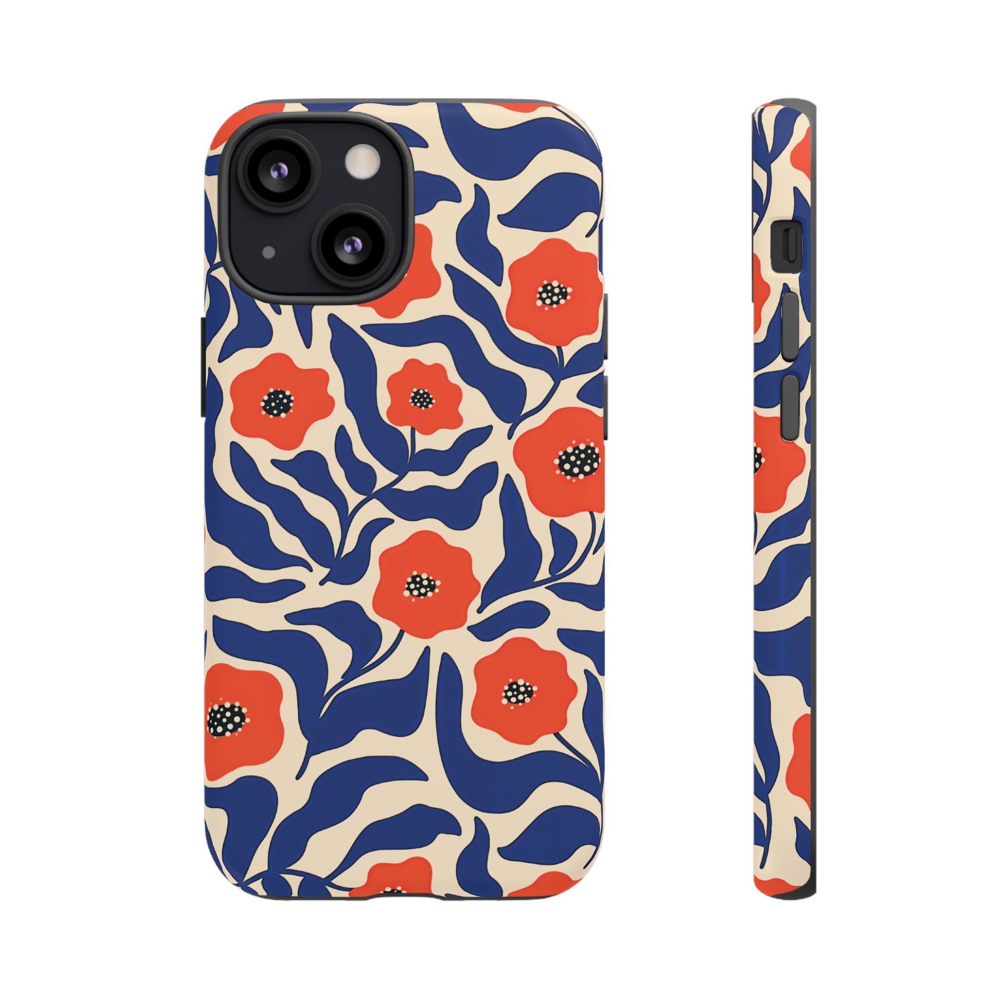 Indigo Poppy Phone Case