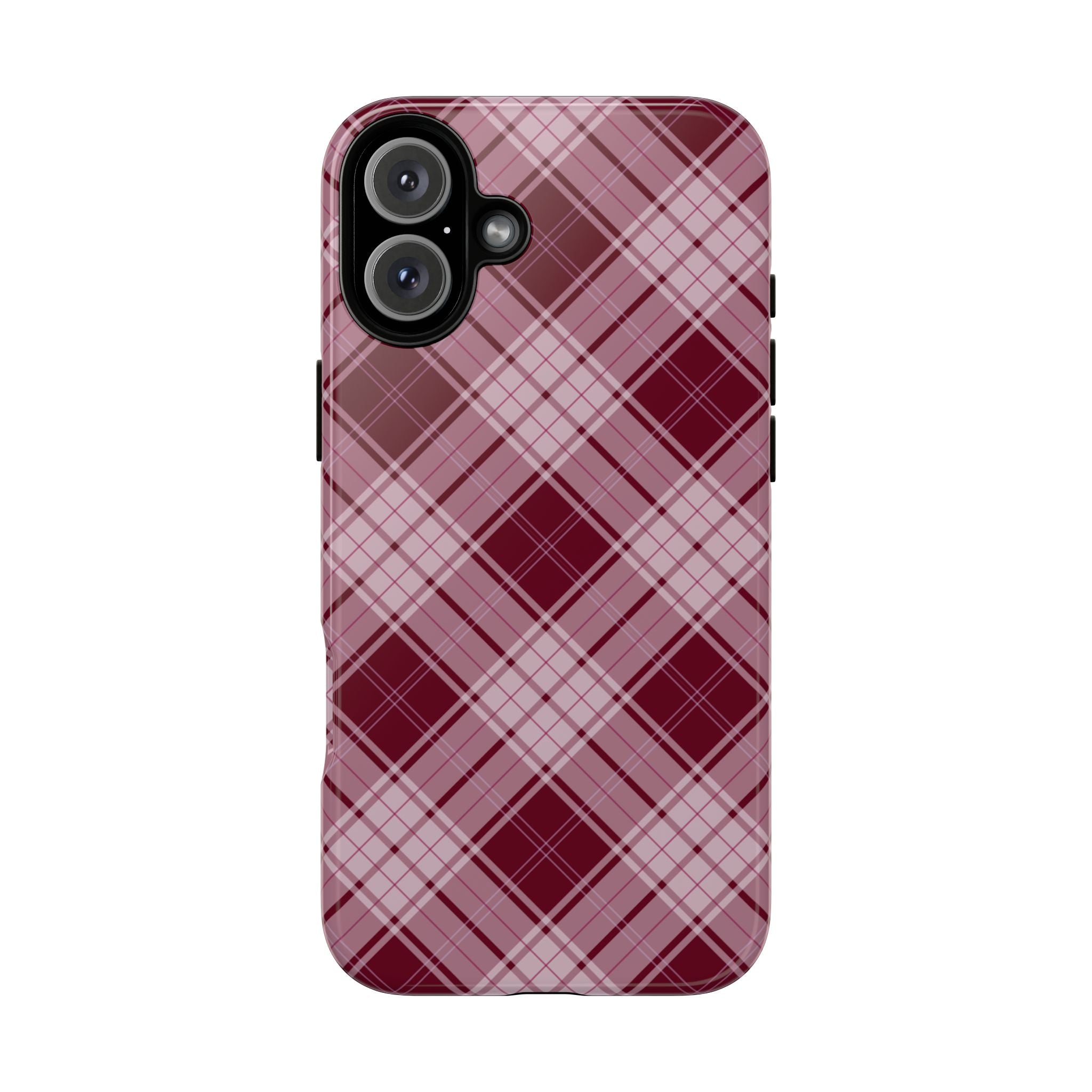 Berry Cute | Plaid iPhone Case