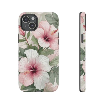 Island Hopping | Green & Pink Tropical Floral Case