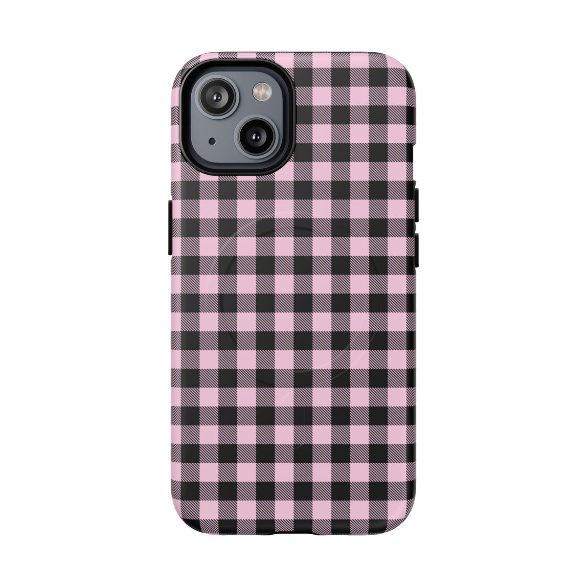 Pink Punk | Pink & Black Check MagSafe Case