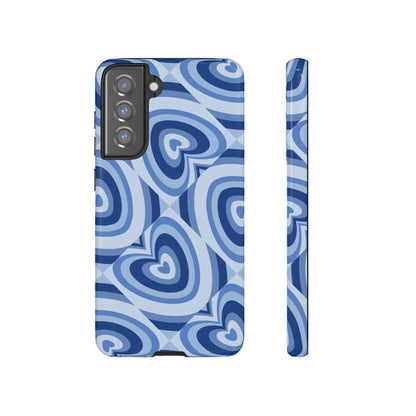 Hearts Squared | Blue Heart Pattern Case