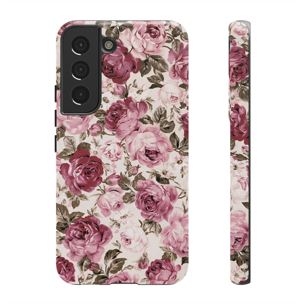 Love Story | Vintage Pink Rose Floral Galaxy Case