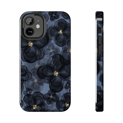 Petal Party | Coque iPhone à motif floral bleu