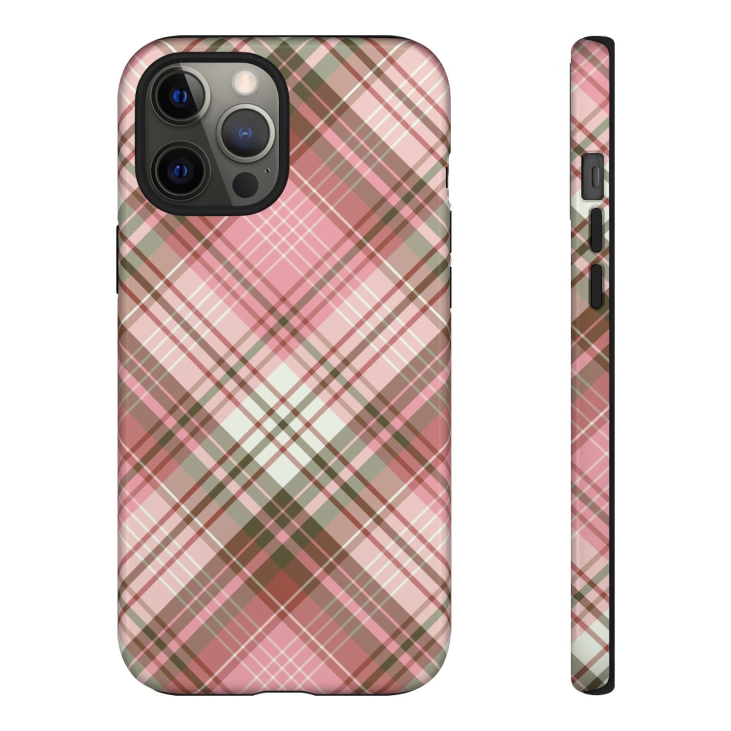 Posh | Preppy Pink Plaid iPhone Case