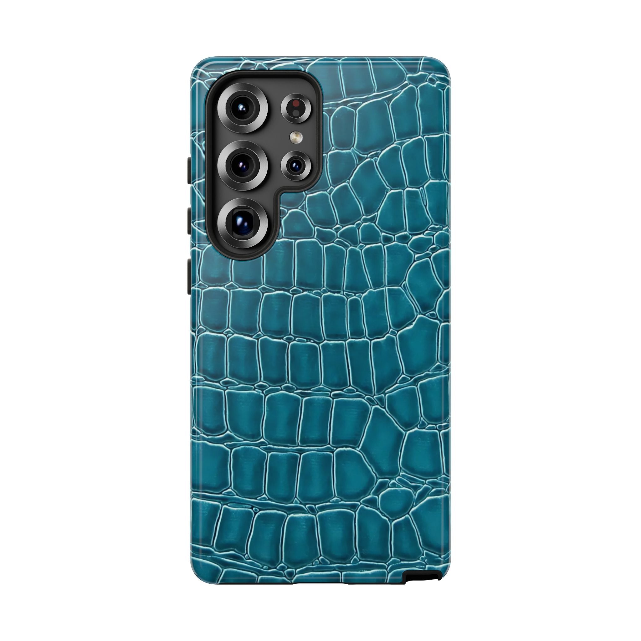 Teal Croc Galaxy Case