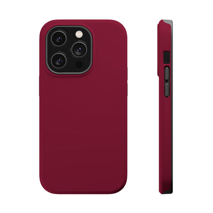 Burgundy Bliss | Satin Finish iPhone Case