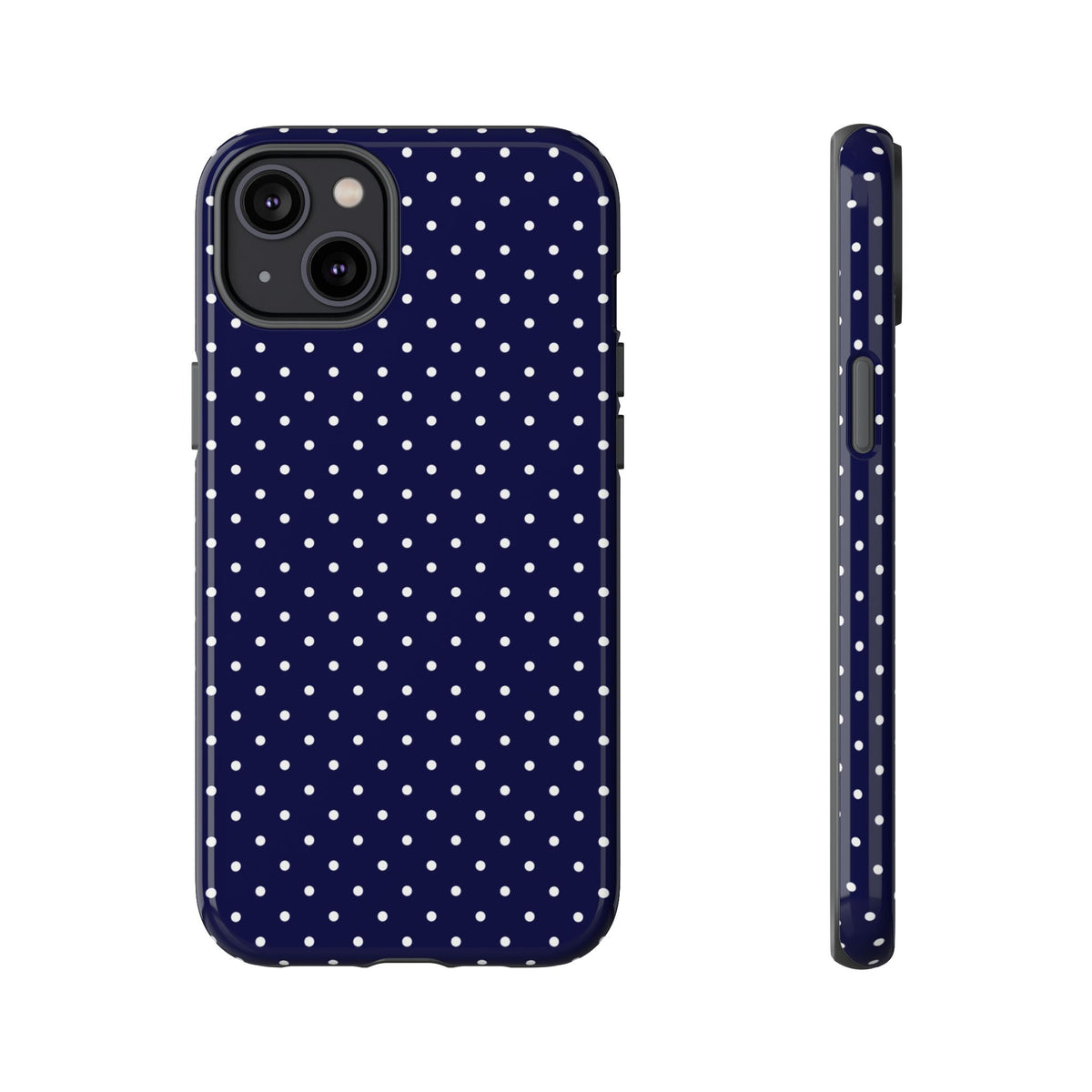 Dotty Chic | Navy Polka Dot iPhone Case