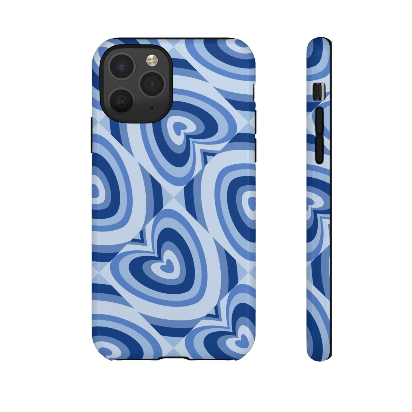 Hearts Squared | Blue Heart Pattern Case