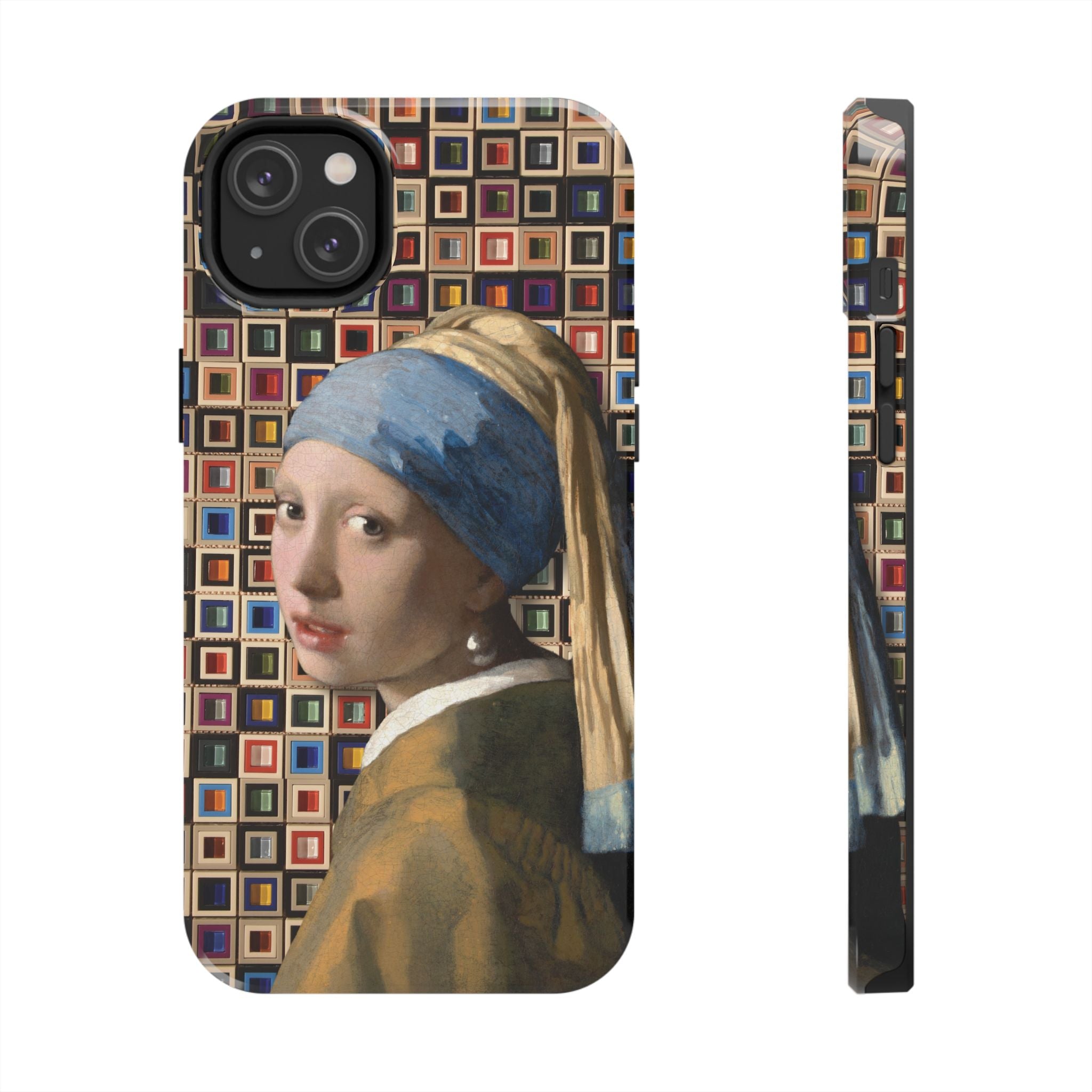 Girl with a Pearl Earring Collage iPhone Case