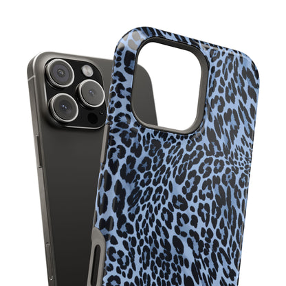 Into the Blue | Blue Leopard Print iPhone Case