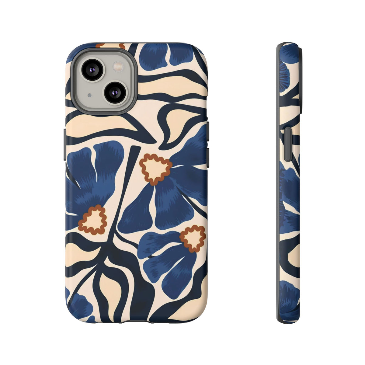 Blue Note | Painted Floral iPhone Case