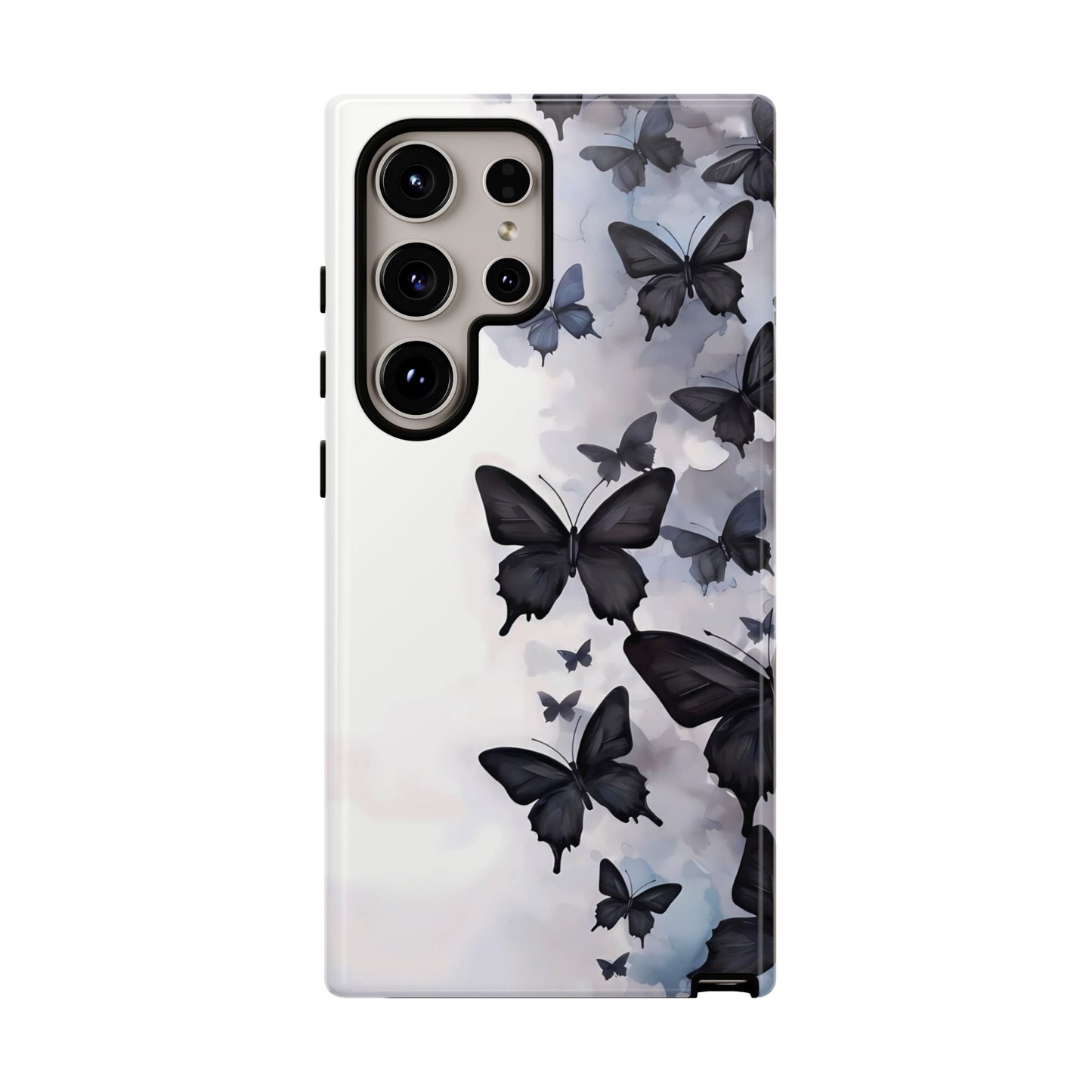 Estuche Galaxy con diseño de mariposas sin límites