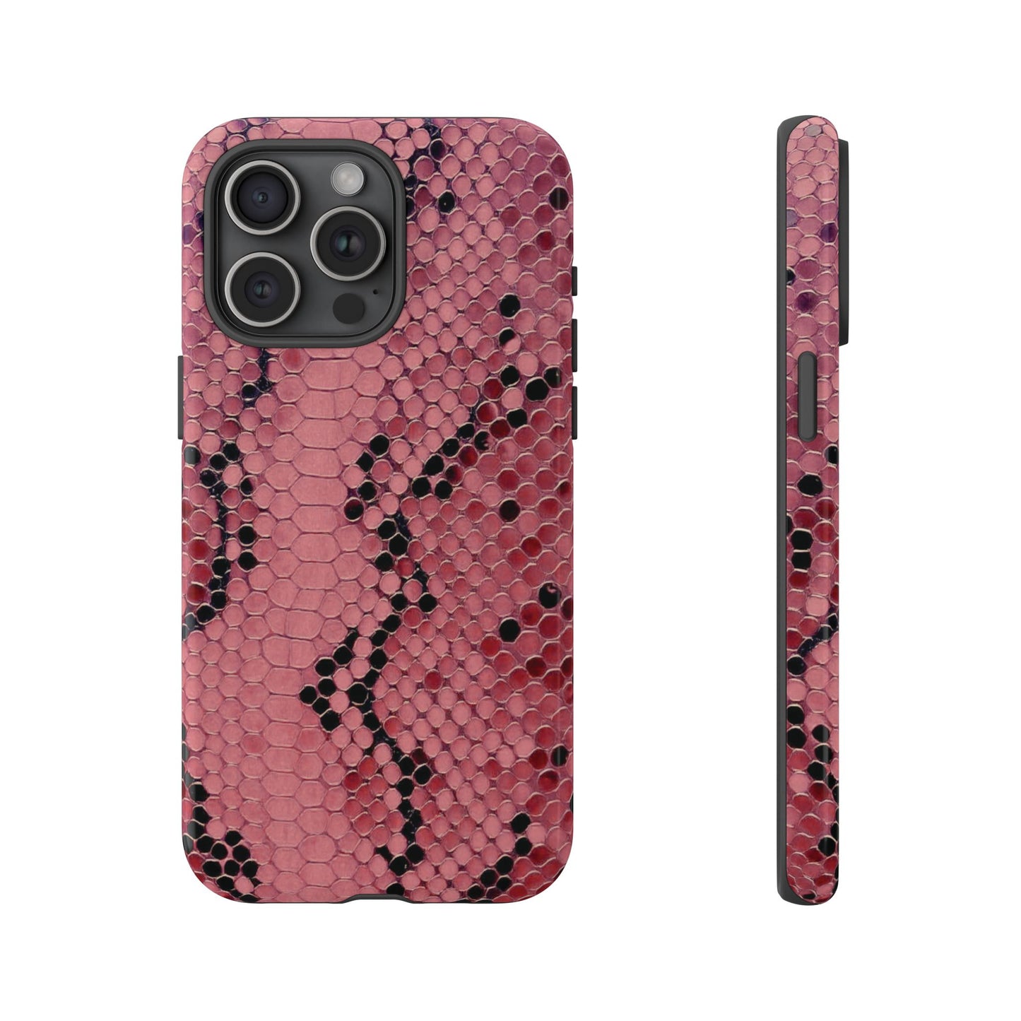 Python rose | Coque iPhone à imprimé serpent