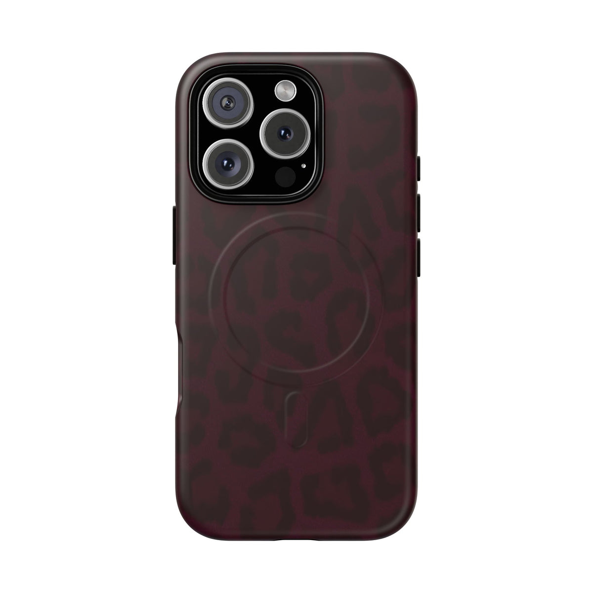 Black Cherry | Burgundy Leopard MagSafe Case