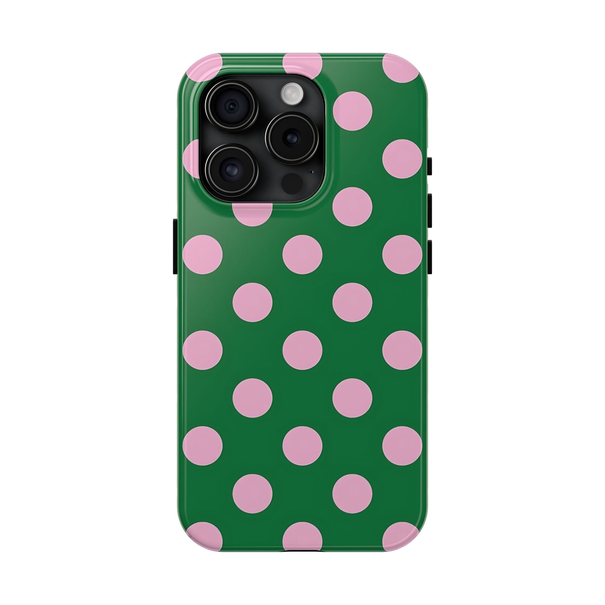Dots Green Polka Dot iPhone Case