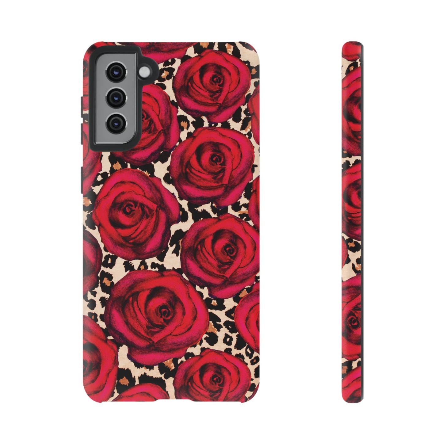 Rose Leopard | Red Floral Case