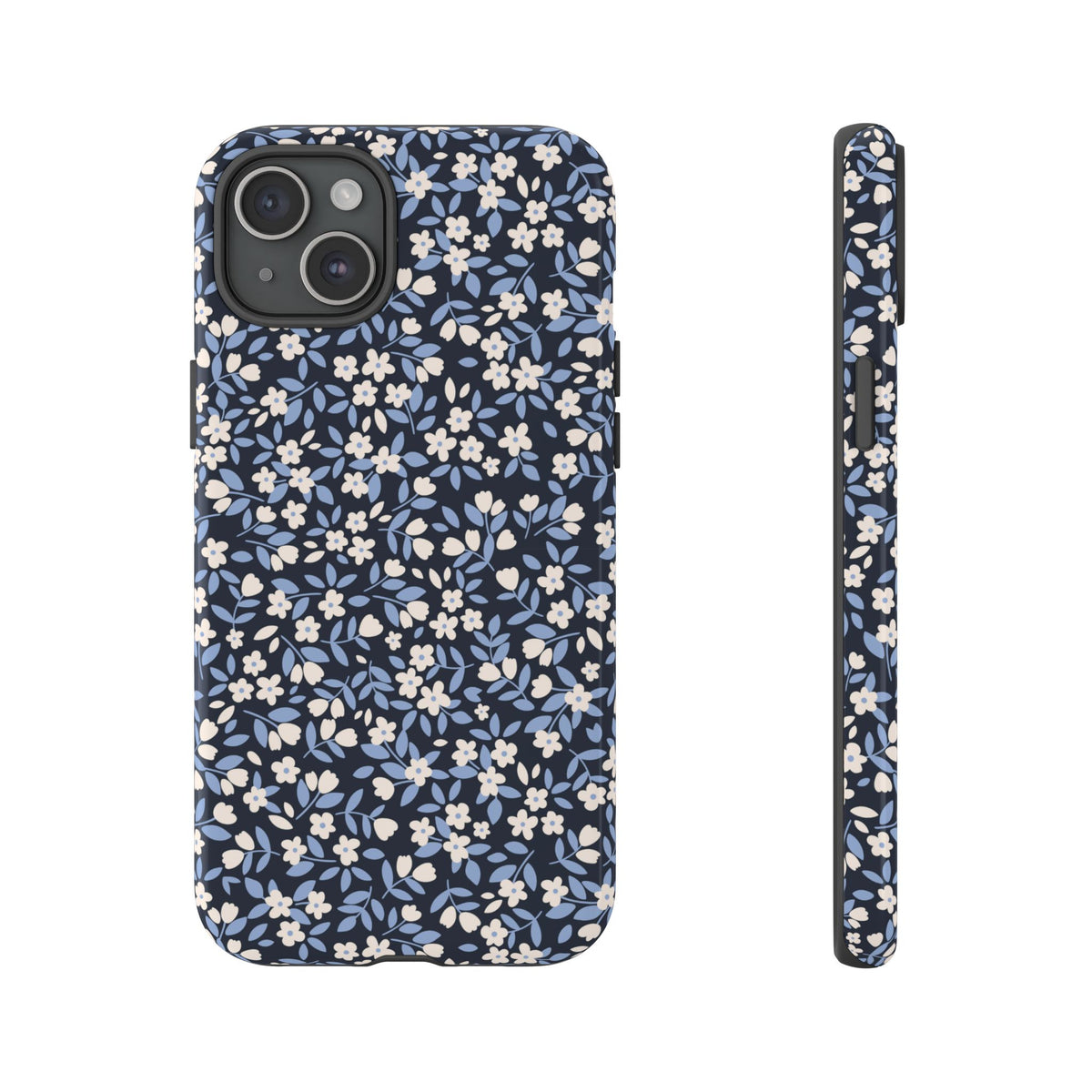 Ditsy Darling | Navy Blue Floral iPhone Case