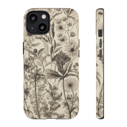 Vintage Wildflowers | Neutral Floral Case