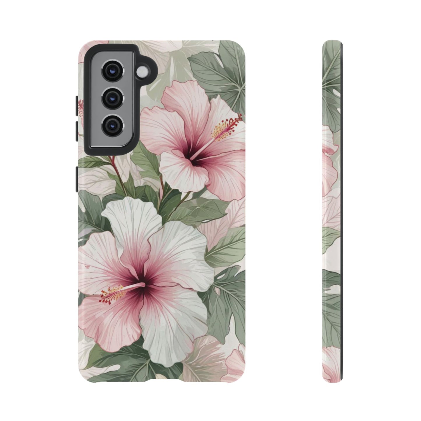 Island Hopping | Green & Pink Tropical Floral Case