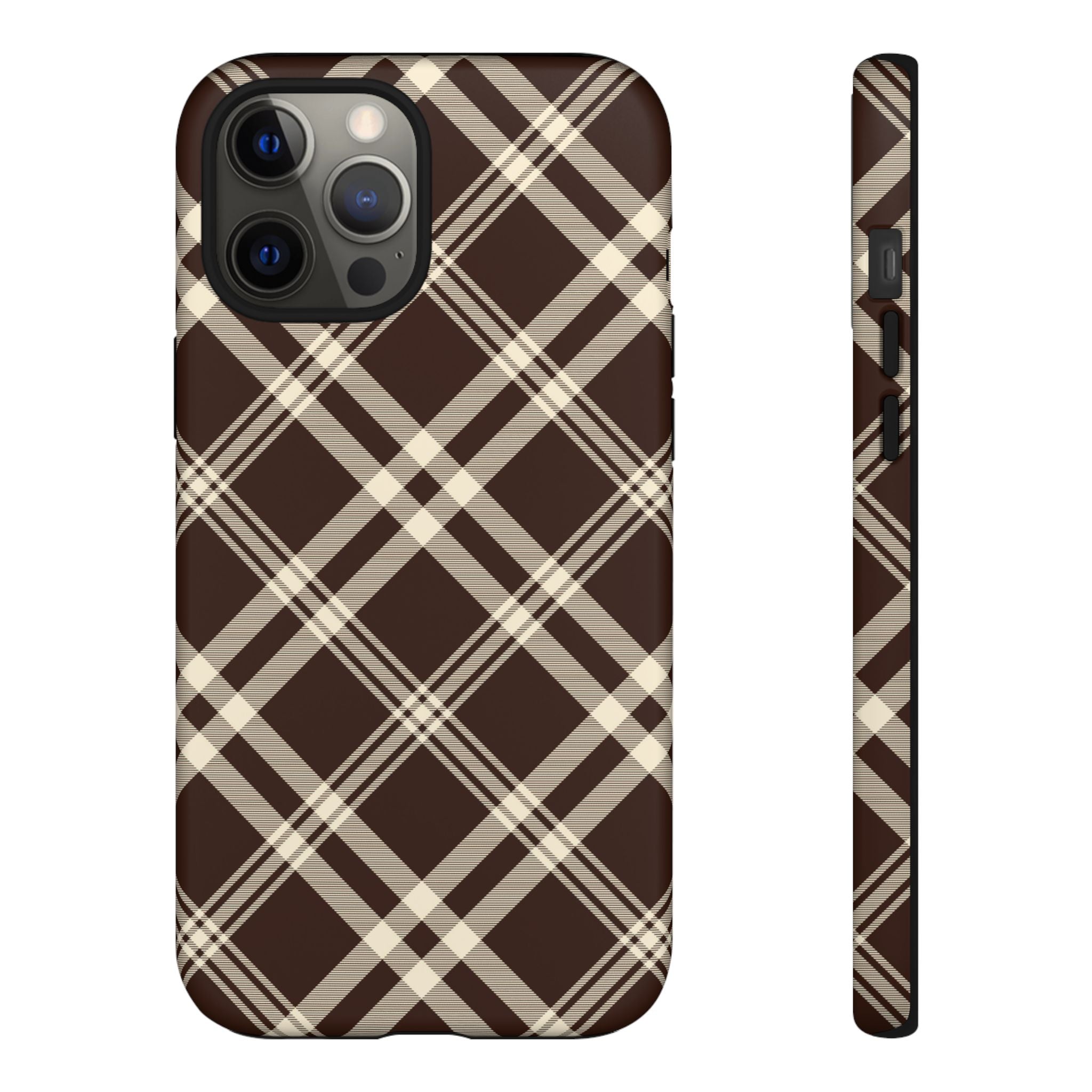Mocha Plaid | iPhone Case
