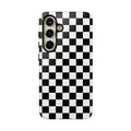 Skater Girl Checkerboard Galaxy Case