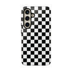 Skater Girl Checkerboard Galaxy Case