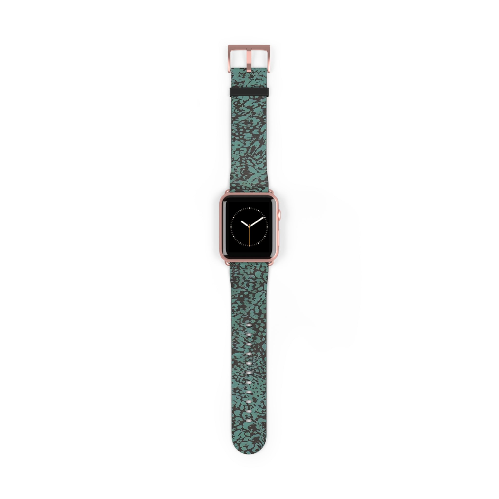 Blue Leopard Print Apple Watch Band