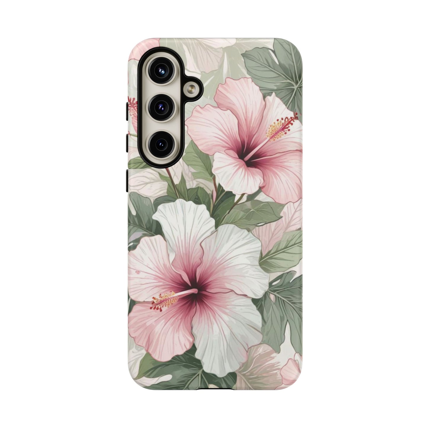 Island Hopping | Green & Pink Tropical Floral Case