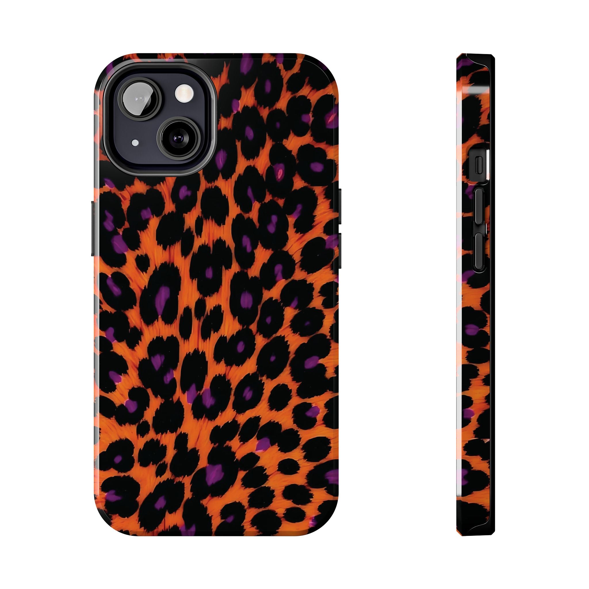 Orange Leopard Animal Print iPhone Case