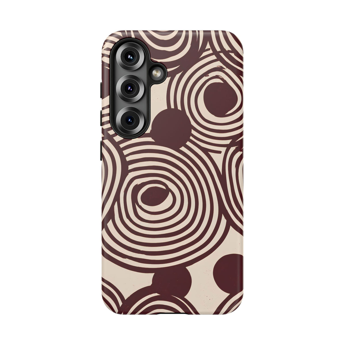 Retrograde | Burgundy Retro Geometric Galaxy Case