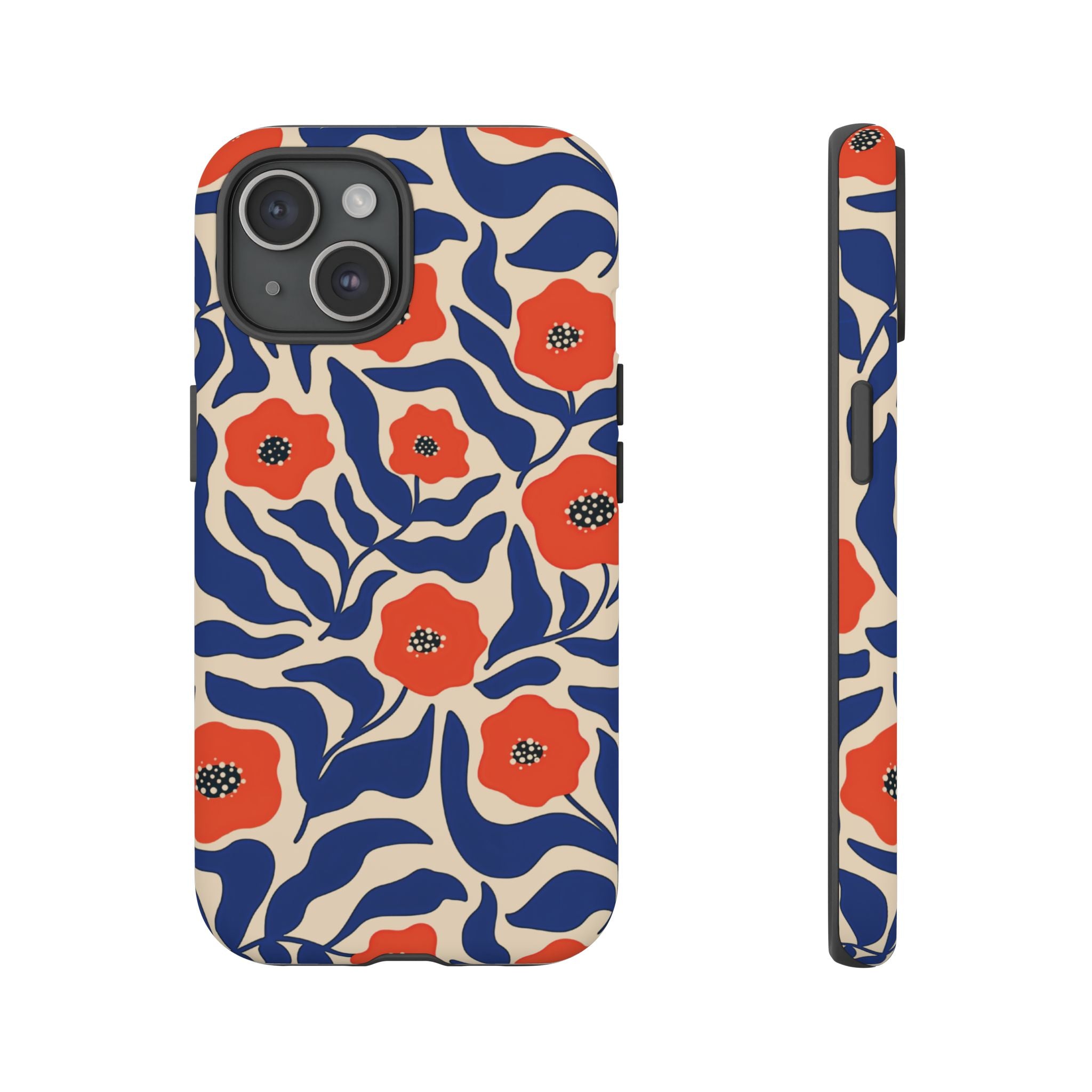 Indigo Poppy Phone Case