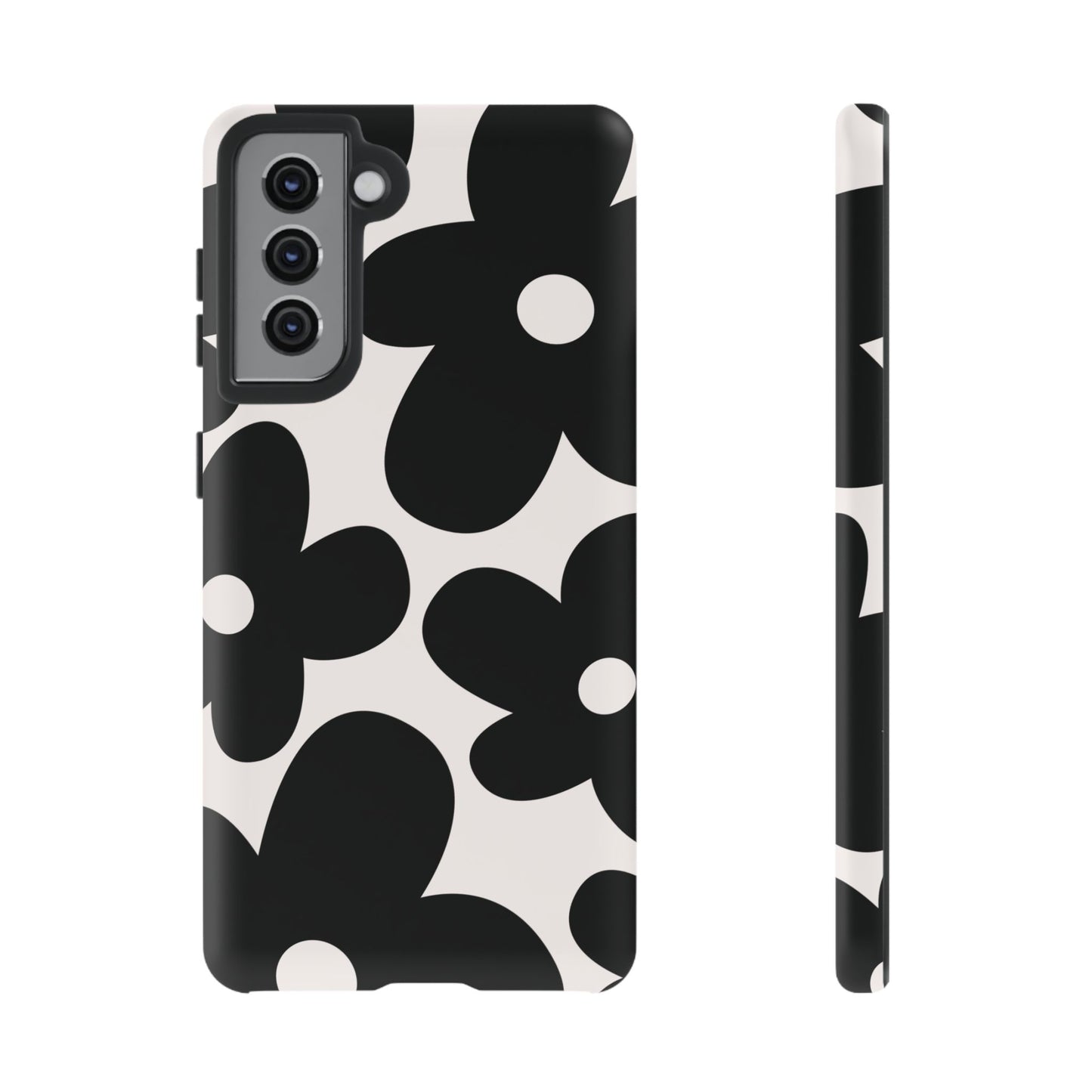 Y2K Daisy | Black & White Flower Case