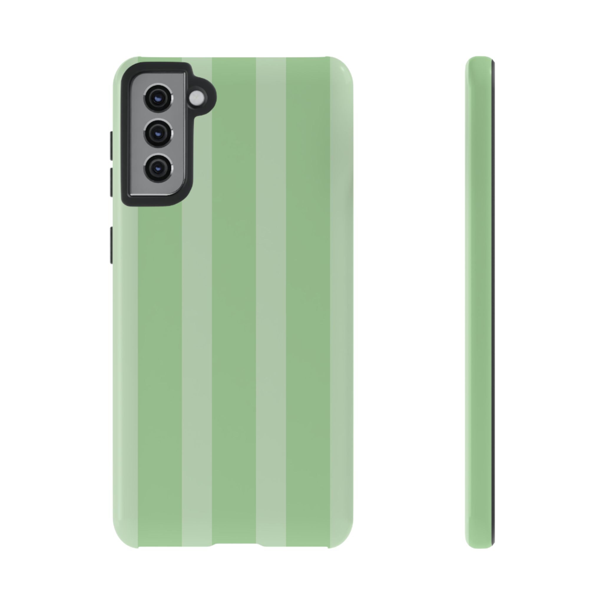 Pistachio Striped Galaxy Case