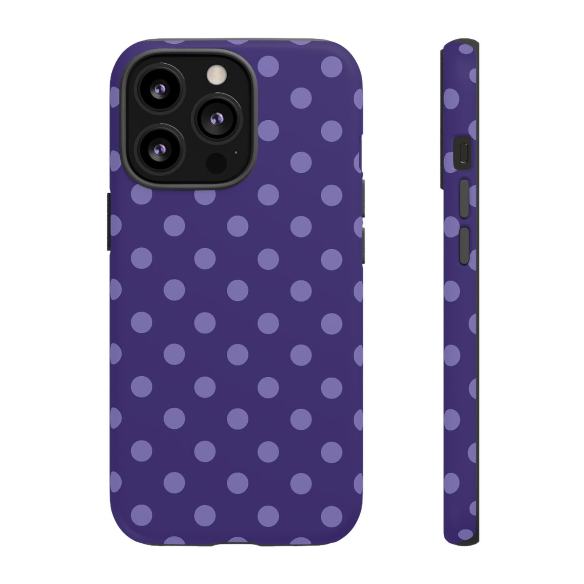 Plum Pop | Polka Dot iPhone Case