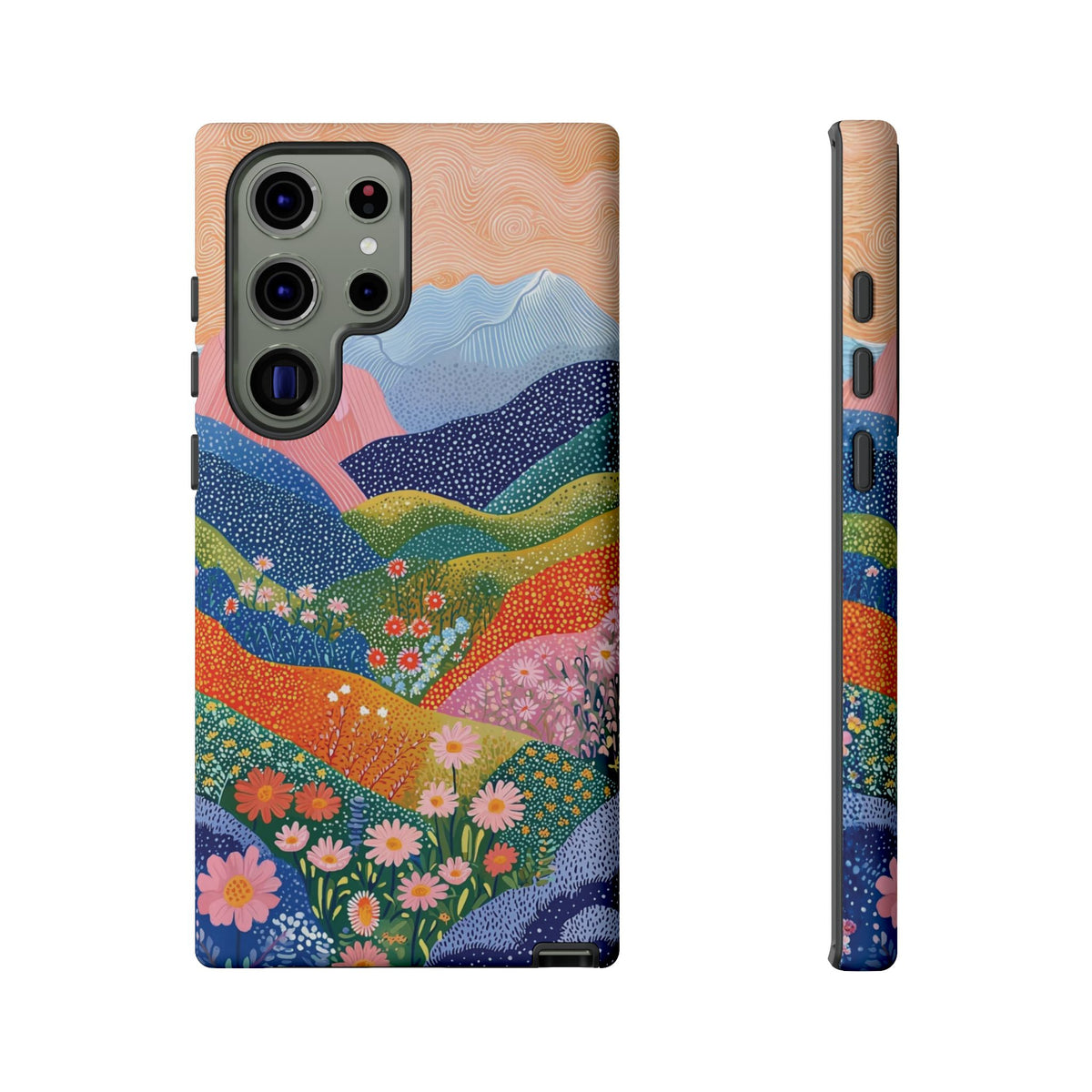 Scenic Route | Colorful Mountain Floral Galaxy Case
