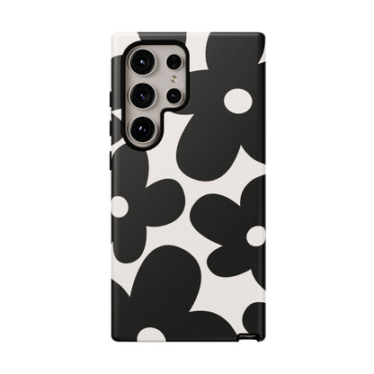 Y2K Daisy | Black & White Flower Case