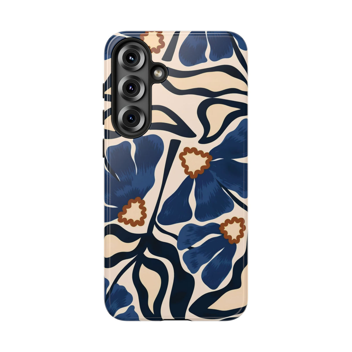 Blue Note | Abstract Blue Floral Samsung Galaxy Case