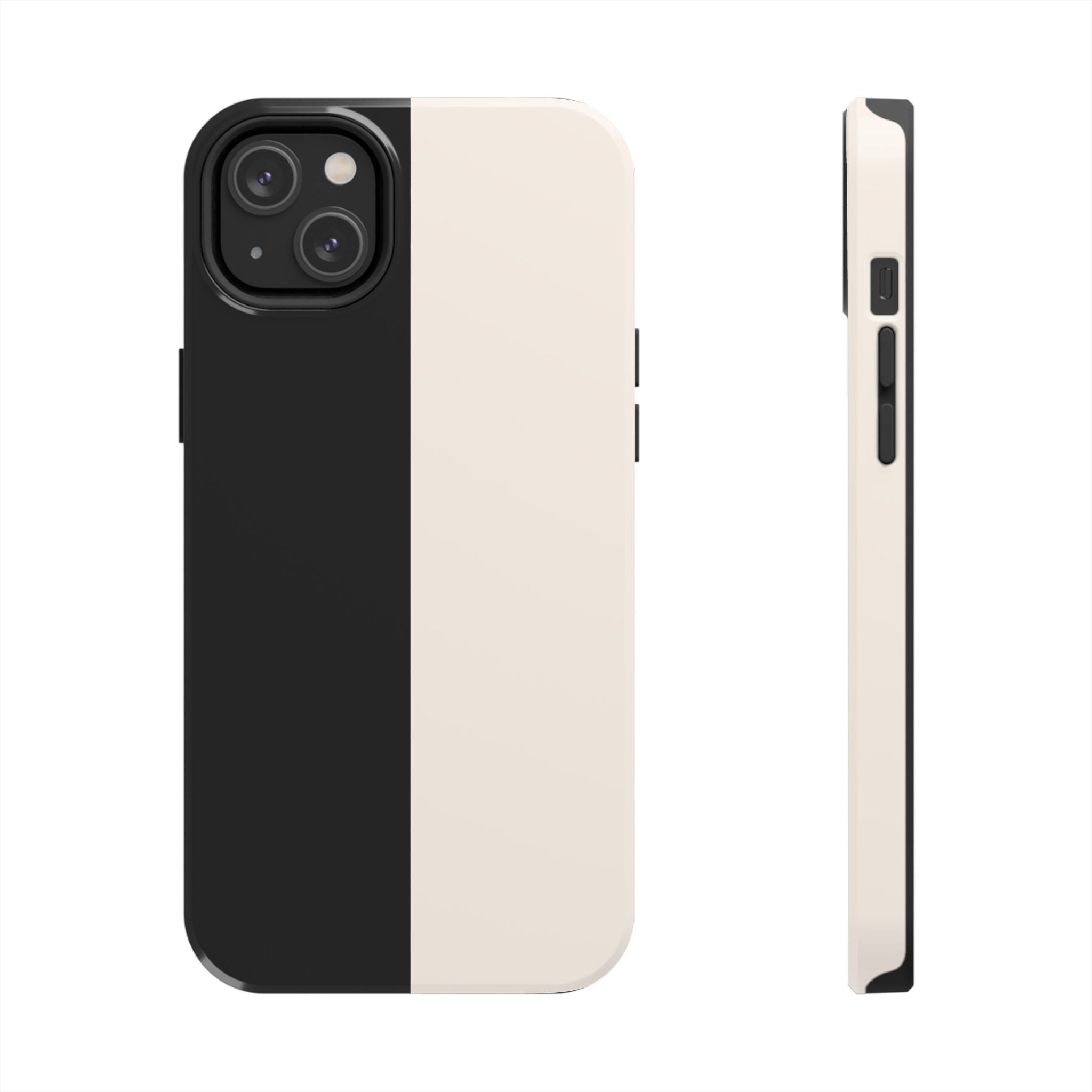 Split Decision Black & White iPhone Case