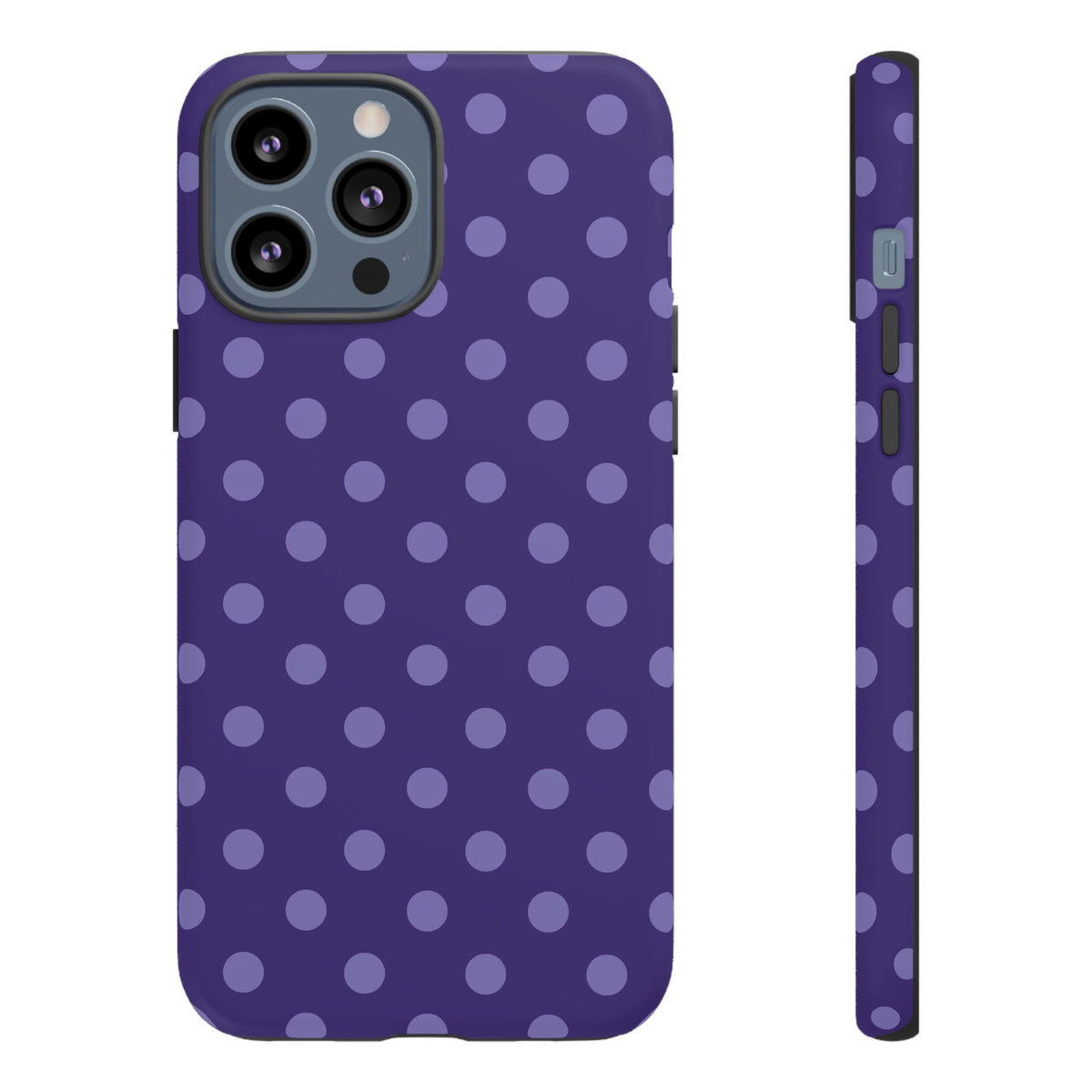 Plum Pop | Polka Dot iPhone Case