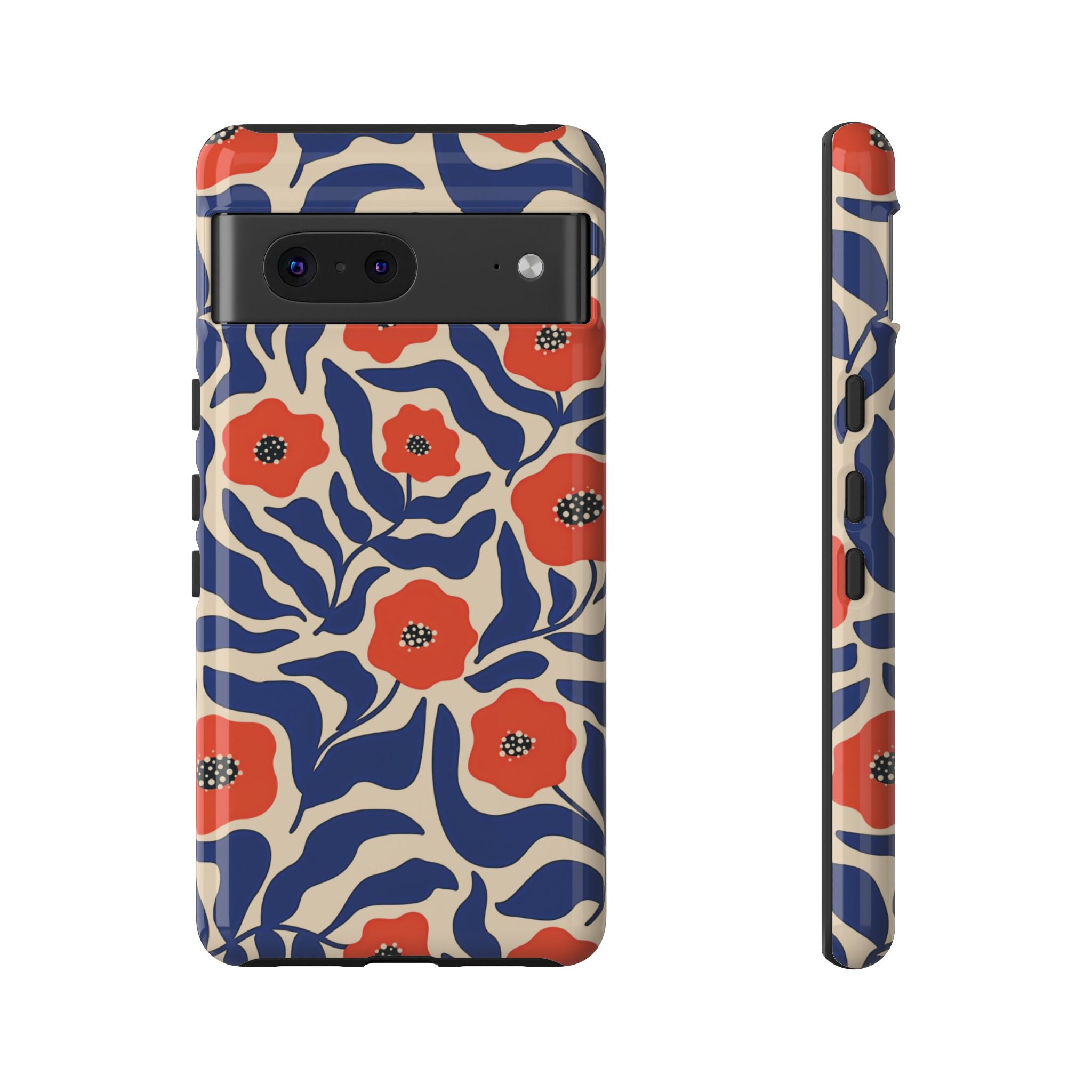 Indigo Poppy Phone Case