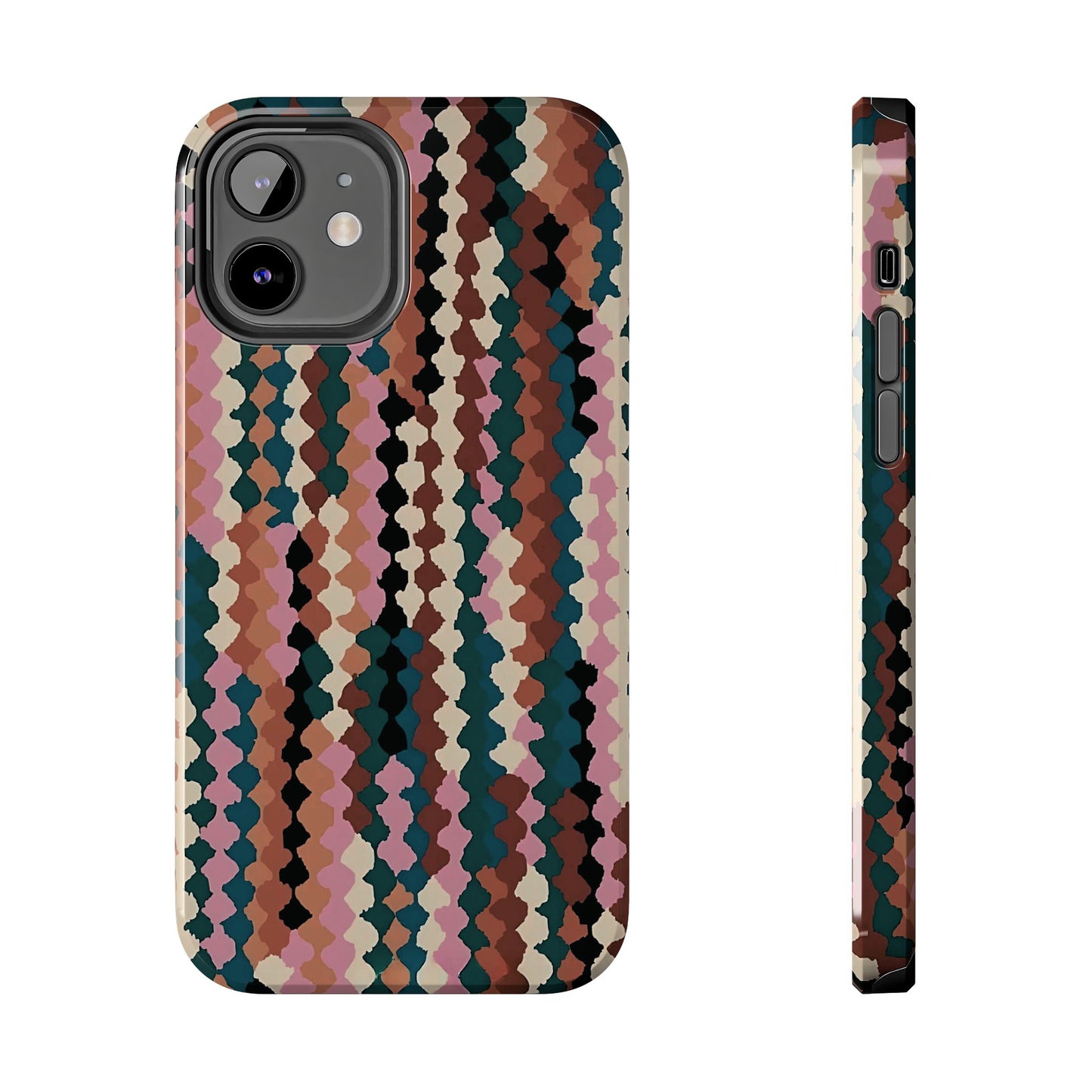 Coque iPhone à rayures bohèmes | Arty