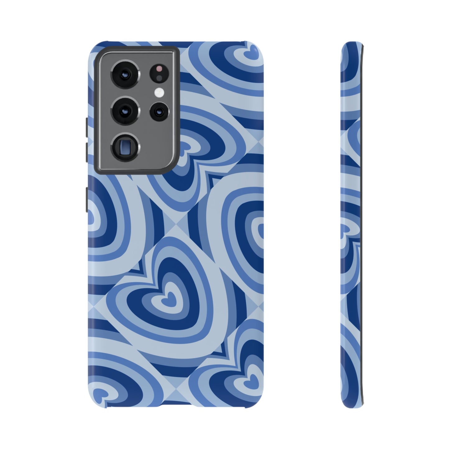 Hearts Squared | Blue Heart Pattern Case