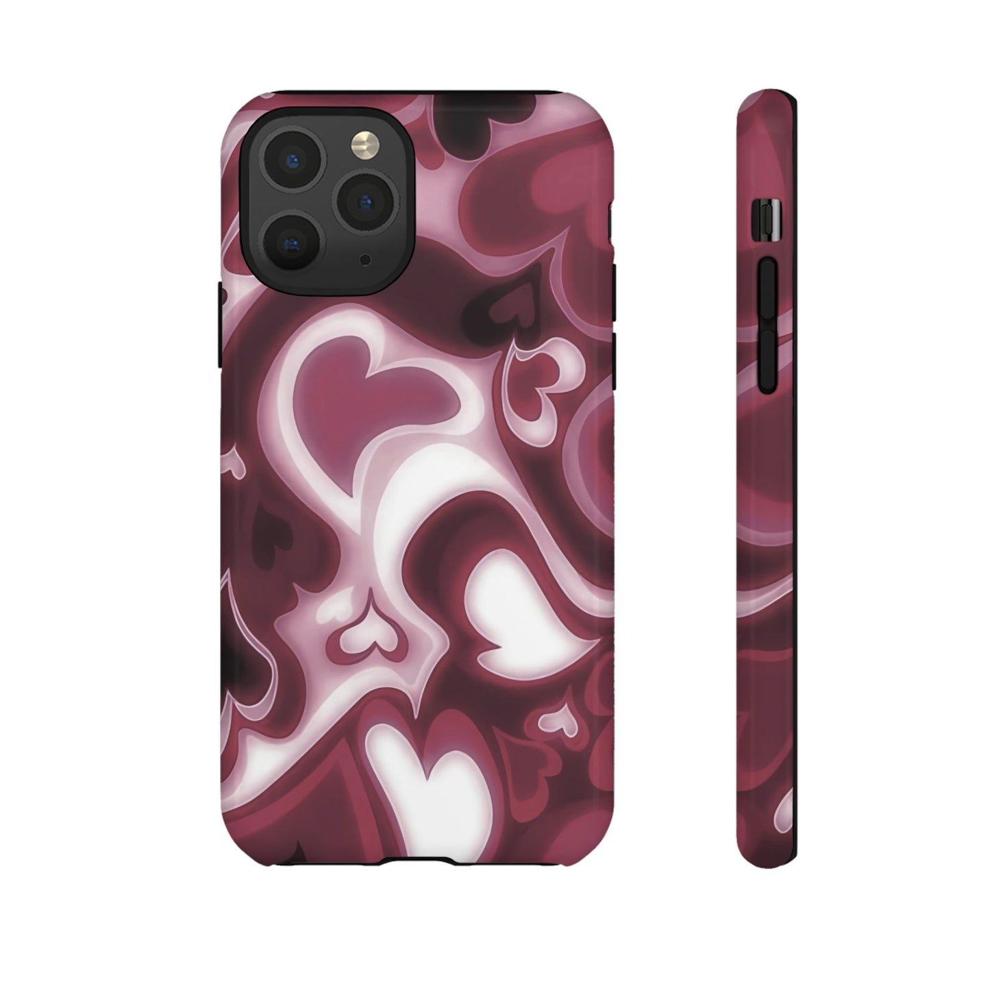 Funda para iPhone con corazones de ensueño | Corazones retro