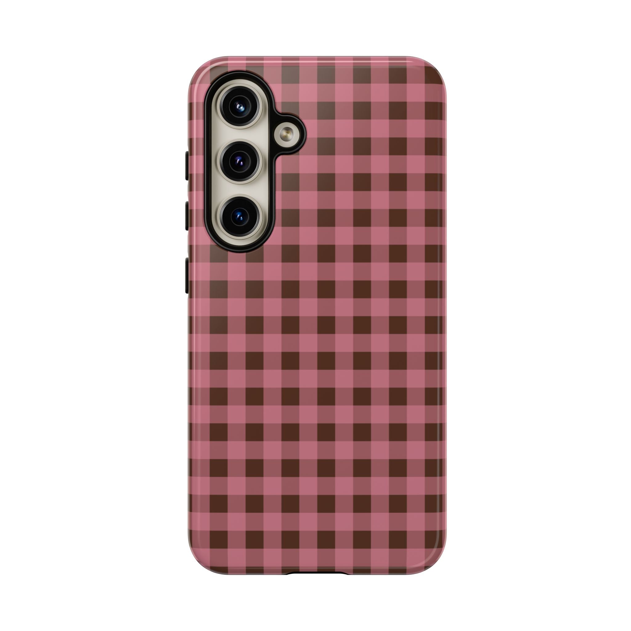 Rosy Gingham Phone Case