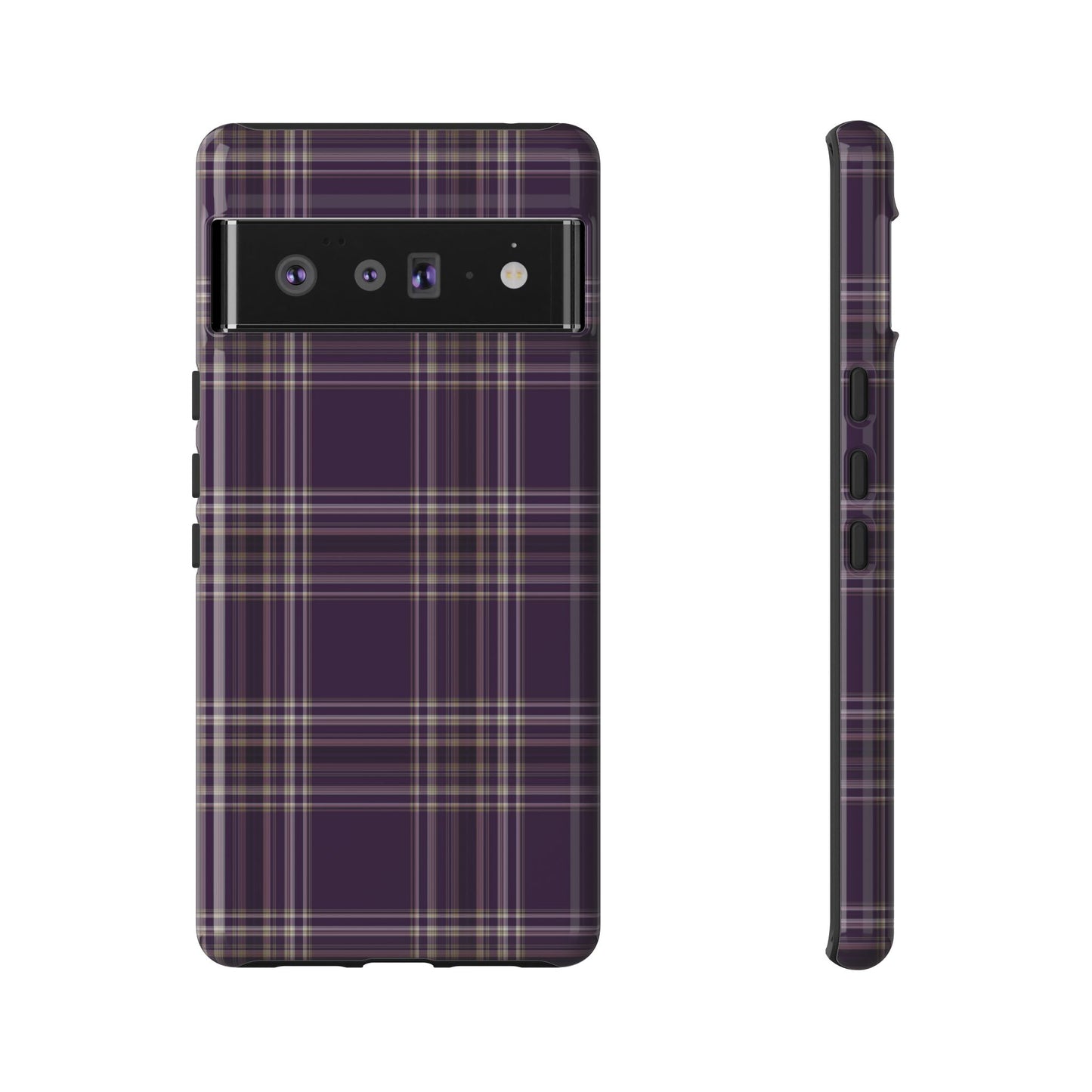 Plum Plaid | Preppy Plaid Pixel Case