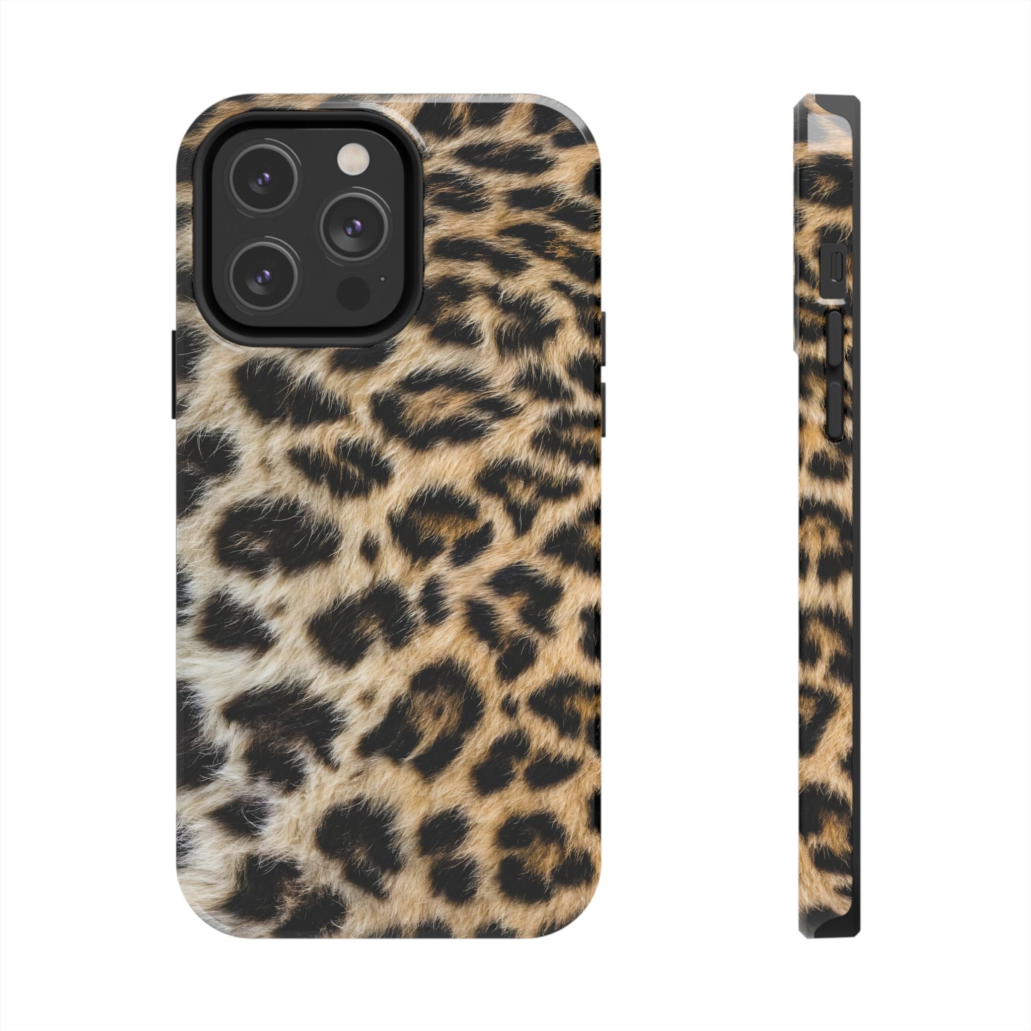 Estuche para iPhone con estampado de leopardo marrón y estilo urbano chic
