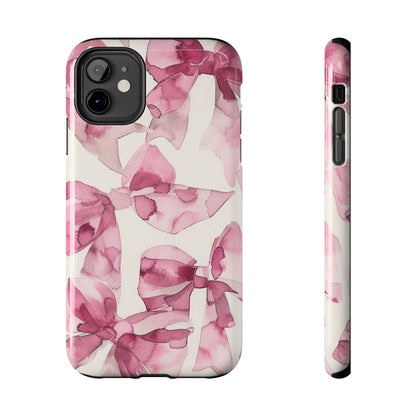 Coque iPhone Whimsy | Nœuds roses