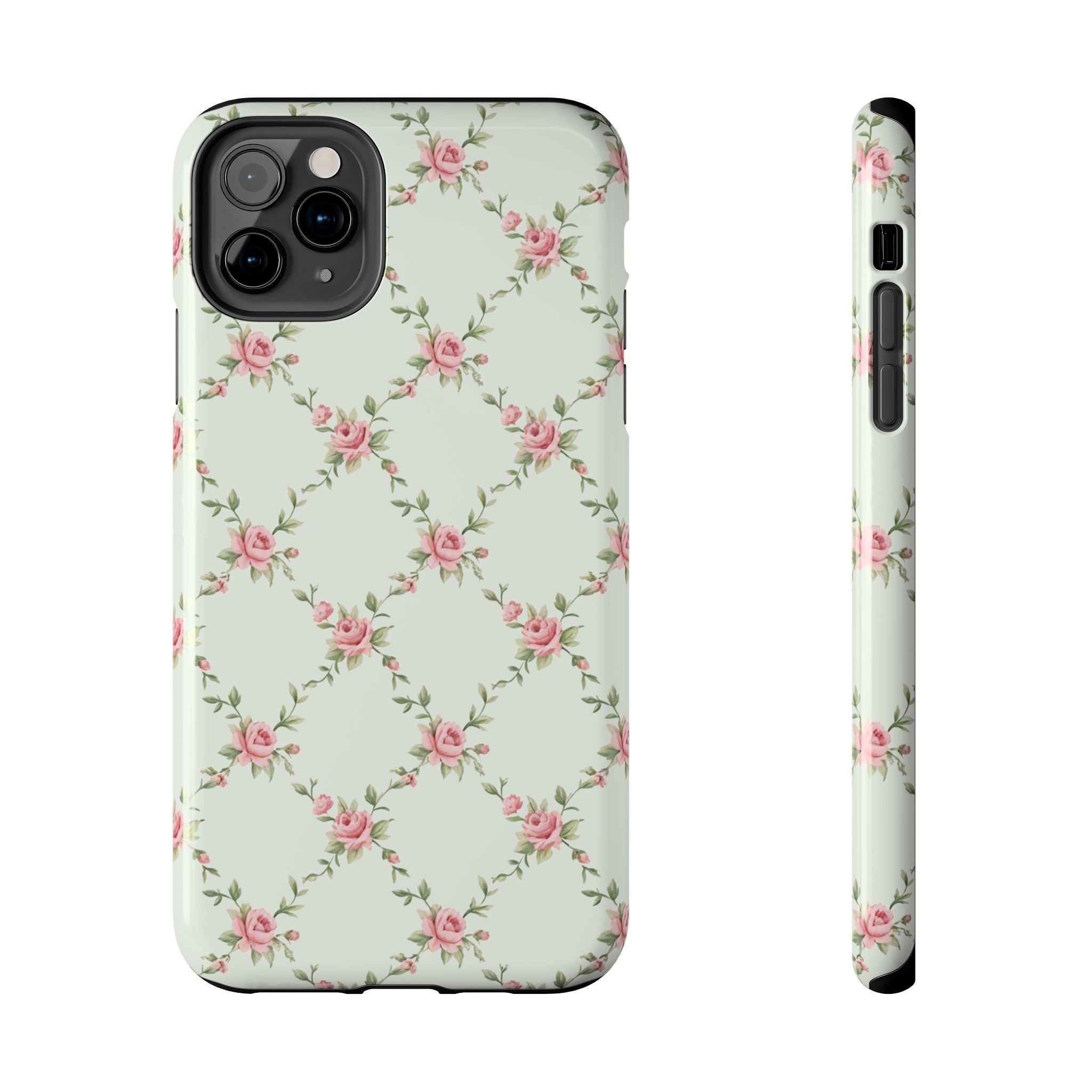 Rose Lattice Coquette iPhone Case